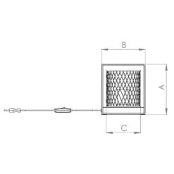 EGLO Catterick Table Lamp, Black, Cage Lampshade -EGLO Store 10001766 3