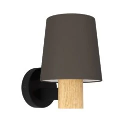EGLO Edale Wall Lamp Fabric Lampshade Cappuccino -EGLO Store 10001772 2
