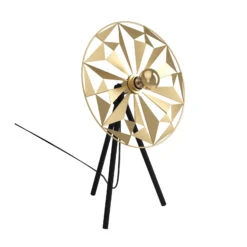 EGLO Castanuelo Table Lamp, Black/gold