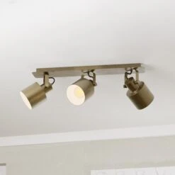 EGLO Southery Downlight 3-bulb Brushed Cream Gold