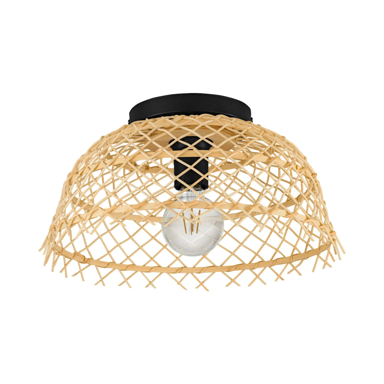 EGLO Ausnby Ceiling Light Wooden Meshwork, Natural 3 EGLO Ausnby Ceiling Light Wooden Meshwork, Natural - Image 3