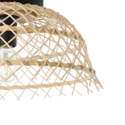 EGLO Ausnby Ceiling Light Wooden Meshwork, Natural 8 EGLO Ausnby Ceiling Light Wooden Meshwork, Natural -EGLO Store 10001792 3