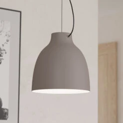 EGLO Camasca Pendant Light, 1-bulb, Ø 28 Cm, Taupe