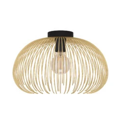 EGLO Venezuela Ceiling Lamp, Lampshade Of Golden Rods -EGLO Store 10001825 2