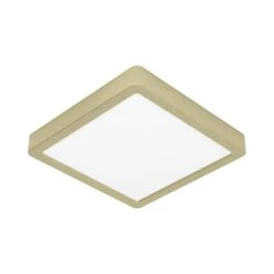 EGLO Fueva 5 LED Panel IP20 830 Brass 21x21 Cm