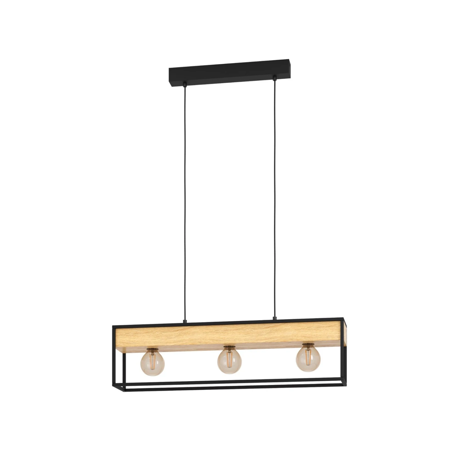 EGLO Libertad 1 Hanging Light 3-bulb Natural 3 EGLO Libertad 1 Hanging Light 3-bulb Natural - Image 3