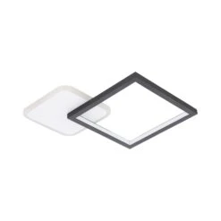 EGLO Gafares LED Ceiling Light Remote Angular Black