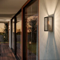 EGLO Alamonte 3 Outdoor Wall Light, Black -EGLO Store 10001943 2