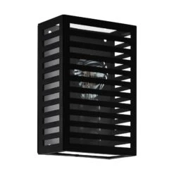 EGLO Alamonte 3 Outdoor Wall Light, Black
