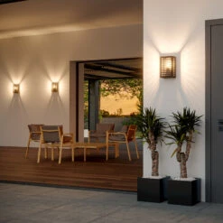 EGLO Alamonte 3 Outdoor Wall Light, Black -EGLO Store 10001943 3