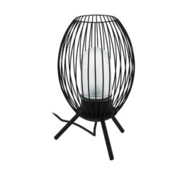 EGLO Fossombrone Outdoor Table Lamp, Black