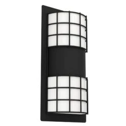EGLO Cistierna 2 Outdoor Wall Light, Black/white