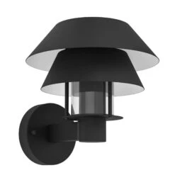 EGLO Chiappera Outdoor Wall Light, Double Lampshade