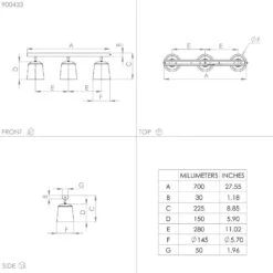 EGLO Cotorro Downlight, Three-bulb 9 EGLO Cotorro Downlight, Three-bulb -EGLO Store 10013067 3