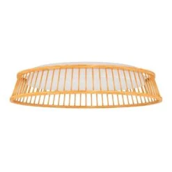 EGLO Luppineria LED Ceiling Lamp, Wood, Ø 45 cm