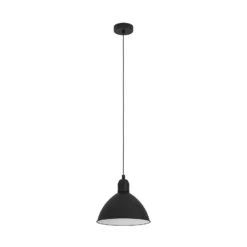 EGLO Priddy Vintage Pendant Light, 1-bulb, Black -EGLO Store 10015153 2