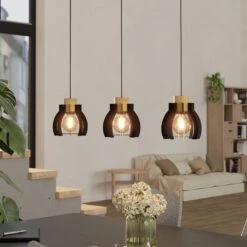 EGLO Stillington 1 Pendant Light, 3-bulb, Bar