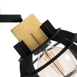 EGLO Stillington 1 Wall Light Steel With Wooden Detail -EGLO Store 10015159 5