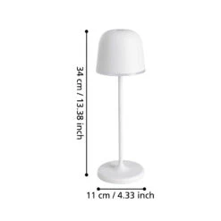 EGLO Mannera LED Table Lamp With A Battery, Grey -EGLO Store 10015262 2