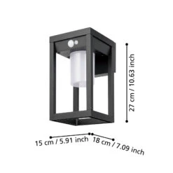 EGLO Martano Solar LED Outdoor Wall Light With A Sensor -EGLO Store 10015286 3