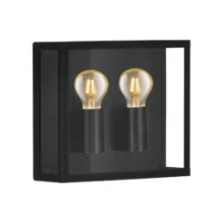 EGLO Alamonte 1 Outdoor Wall Lamp 2-bulb Up/up Square -EGLO Store 10015327 2