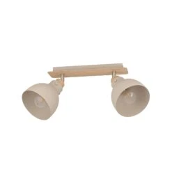 EGLO Arrecife Ceiling Light Sand/wooden Look, 2-bulb