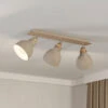 EGLO Arrecife Ceiling Light Sand/wooden Look, 3-bulb