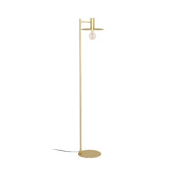 EGLO Escandell Floor Lamp In Brushed Brass