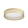 EGLO Luppineria LED Ceiling Lamp, Steel Mesh, Brass