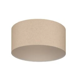EGLO Feniglia Ceiling Lamp, Linen Lampshade, Natural