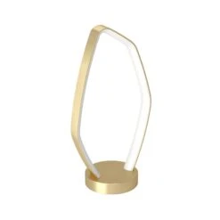EGLO Vallerosa LED Table Lamp In Brass