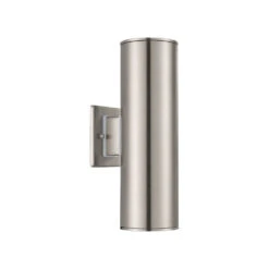EGLO Ascoli 2 Light 13 Inch Stainless Steel Outdoor Sconce