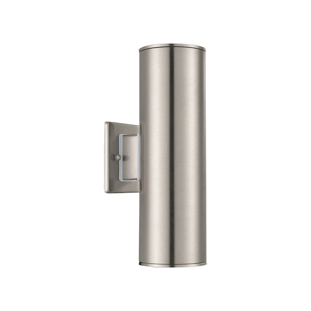 EGLO Ascoli 2 Light 13 Inch Stainless Steel Outdoor Sconce 1 EGLO Ascoli 2 Light 13 Inch Stainless Steel Outdoor Sconce