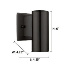 EGLO Riga 1 Light 6 Inch Matte Black Outdoor Wall Light -EGLO Store 200032a di