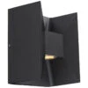 EGLO Morino LED 7 Inch Matte Black Outdoor Wall Light