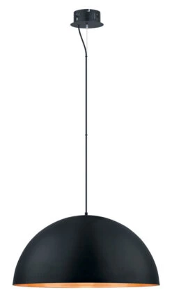 EGLO Gaetano LED 32 Inch Black And Gold Pendant Ceiling Light