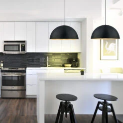 EGLO Gaetano LED 32 Inch Black And Gold Pendant Ceiling Light -EGLO Store 201295a app 03