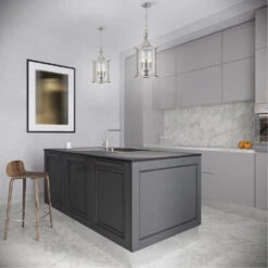 EGLO Verona 3 Light 14 Inch Brushed Nickel Foyer Pendant Ceiling Light -EGLO Store 202806a ls