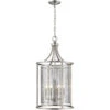 EGLO Verona 4 Light 18 Inch Brushed Nickel Foyer Pendant Ceiling Light