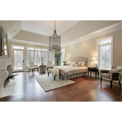 EGLO Verona 4 Light 18 Inch Oil Rubbed Bronze Foyer Pendant Ceiling Light -EGLO Store 202809a ls