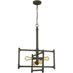 EGLO Wymer 4 Light 24 Inch Zinc Pendant Ceiling Light