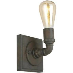 EGLO Wymer 1 Light 5 Inch Zinc Wall Sconce Wall Light