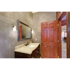 EGLO Ciara Springs 1 Light 5 Inch Brushed Nickel Wall Sconce Wall Light -EGLO Store 202859a ls