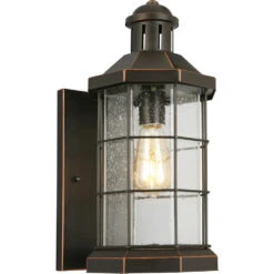 EGLO San Mateo Creek 1 Light 17 Inch Oil Rubbed Bronze Outdoor Wall Light