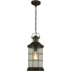 EGLO San Mateo Creek 1 Light 8 Inch Oil Rubbed Bronze Outdoor Pendant