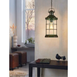 EGLO San Mateo Creek 1 Light 8 Inch Oil Rubbed Bronze Outdoor Pendant -EGLO Store 202873a ls