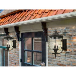 EGLO Pinedale 3 Light 18 Inch Matte Bronze Outdoor Wall Light -EGLO Store 202876a ls