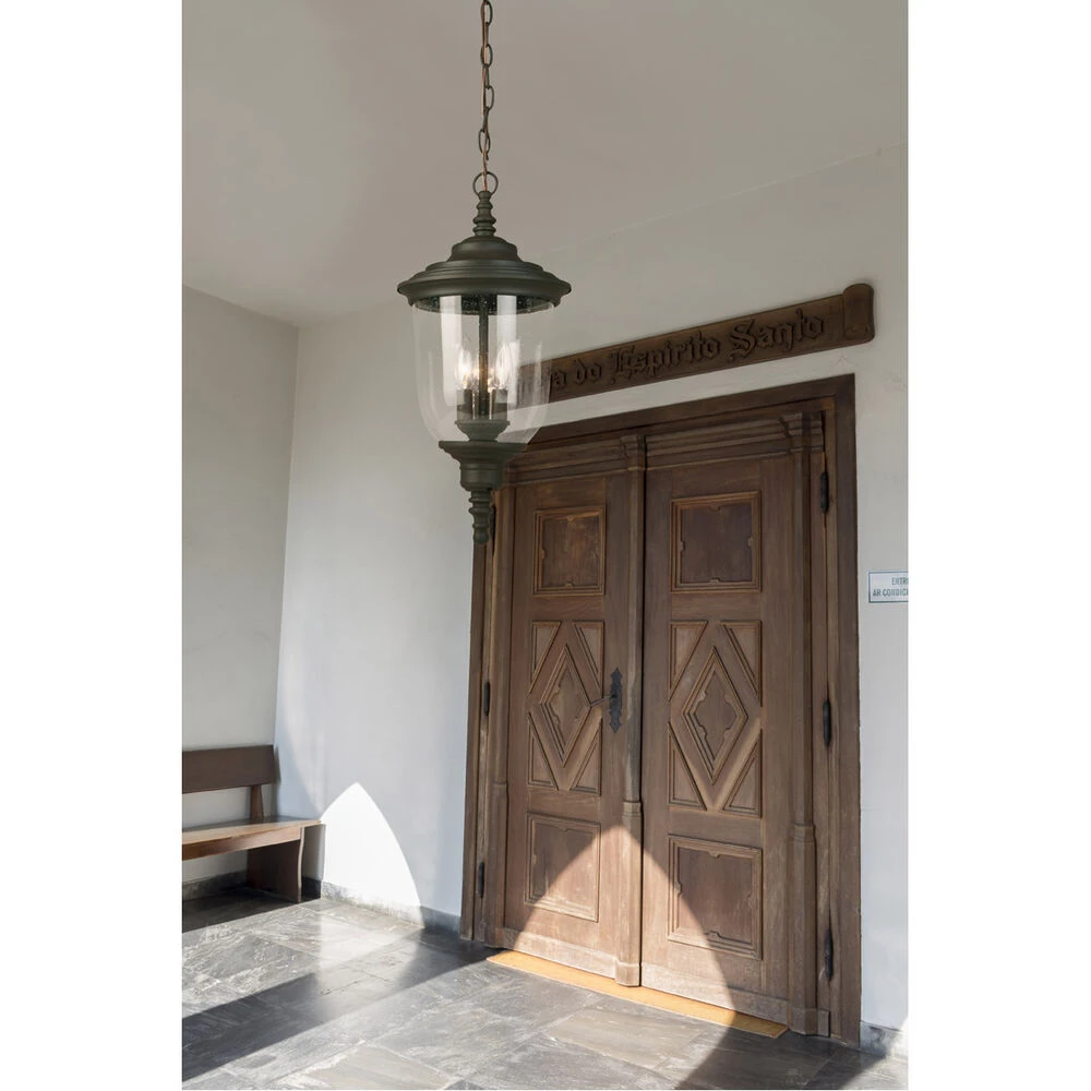 EGLO Pinedale 3 Light 10 Inch Matte Bronze Outdoor Pendant 5 EGLO Pinedale 3 Light 10 Inch Matte Bronze Outdoor Pendant - Image 5