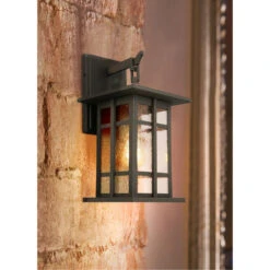 EGLO Arlington Creek 1 Light 16 Inch Matte Bronze Outdoor Wall Light -EGLO Store 202888a ls
