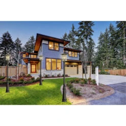 EGLO Arlington Creek 1 Light 15 Inch Matte Bronze Outdoor Post Lantern -EGLO Store 202889a app 05